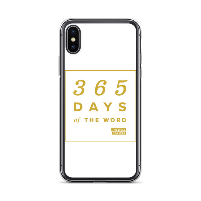 365 Days of the Word Bible in a Year iPhone Case – White