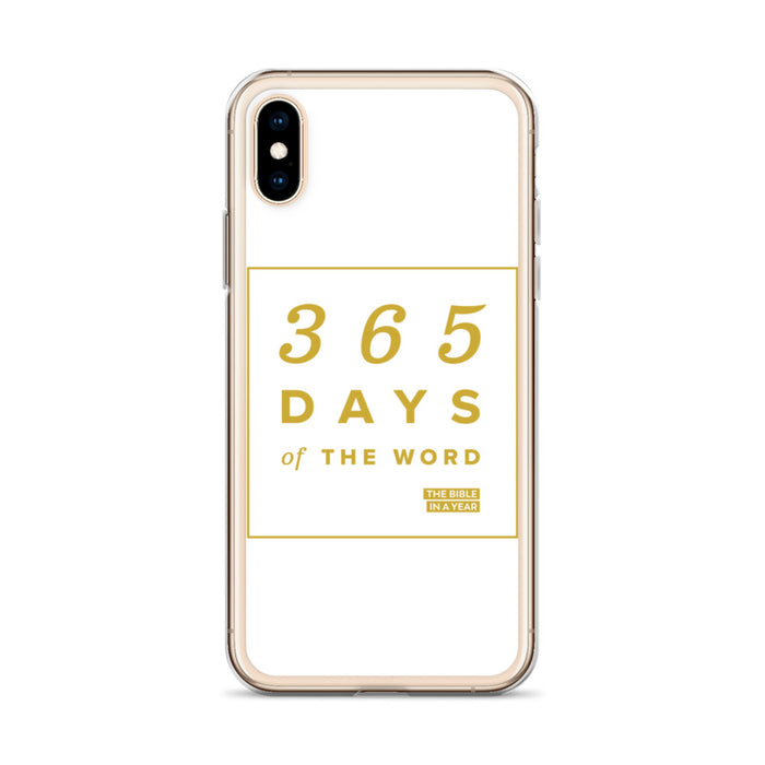 365 Days of the Word Bible in a Year iPhone Case – White