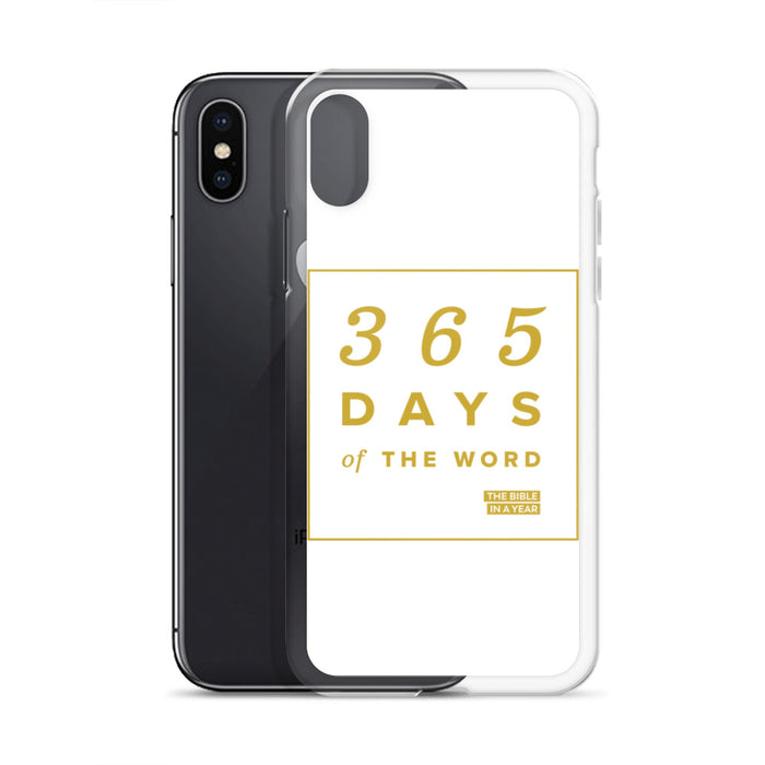 365 Days of the Word Bible in a Year iPhone Case – White