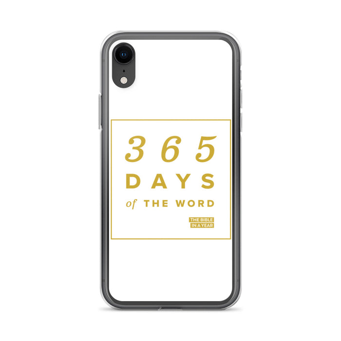 365 Days of the Word Bible in a Year iPhone Case – White