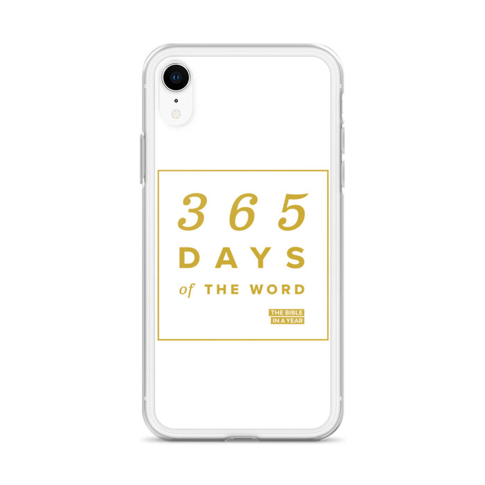 365 Days of the Word Bible in a Year iPhone Case – White