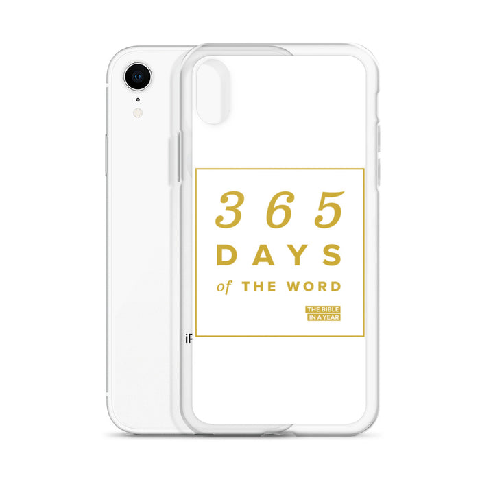 365 Days of the Word Bible in a Year iPhone Case – White