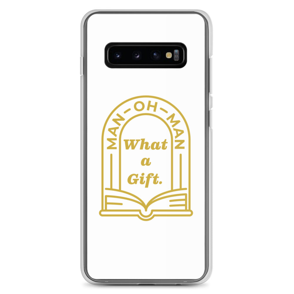 Man-oh-Man Bible in a Year Samsung Phone Case - White