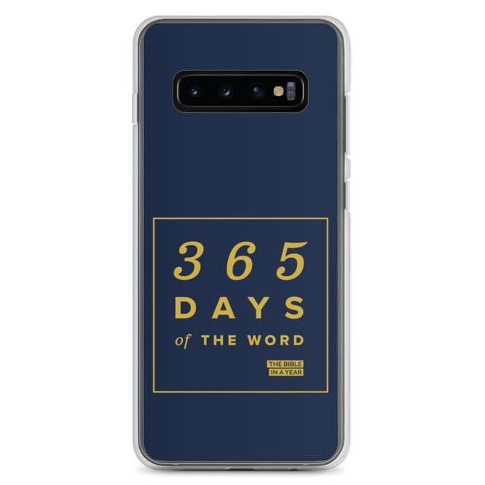 365 Days of the Word Bible in a Year Samsung Phone Case – Navy