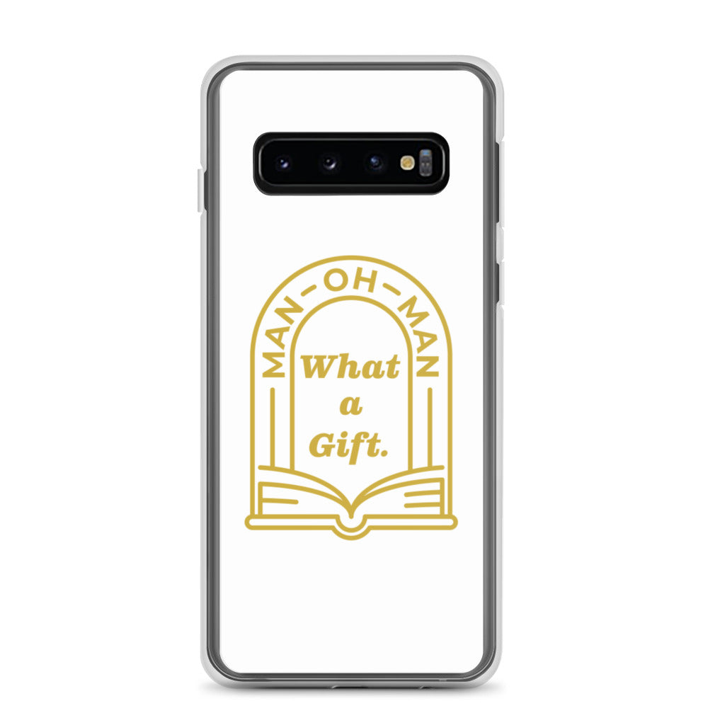 Man-oh-Man Bible in a Year Samsung Phone Case - White