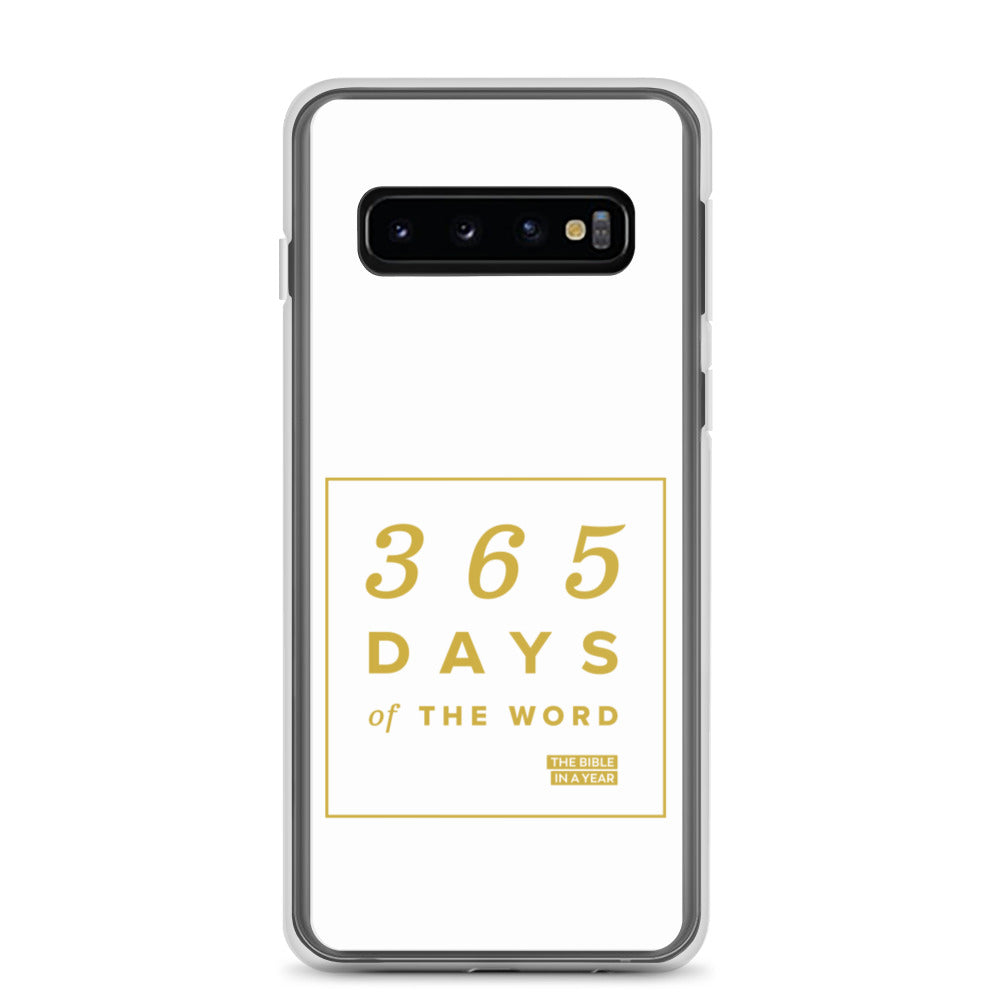 365 Days of the Word Bible in a Year Samsung Phone Case – White