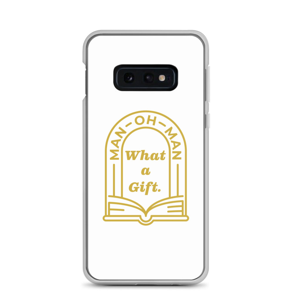 Man-oh-Man Bible in a Year Samsung Phone Case - White
