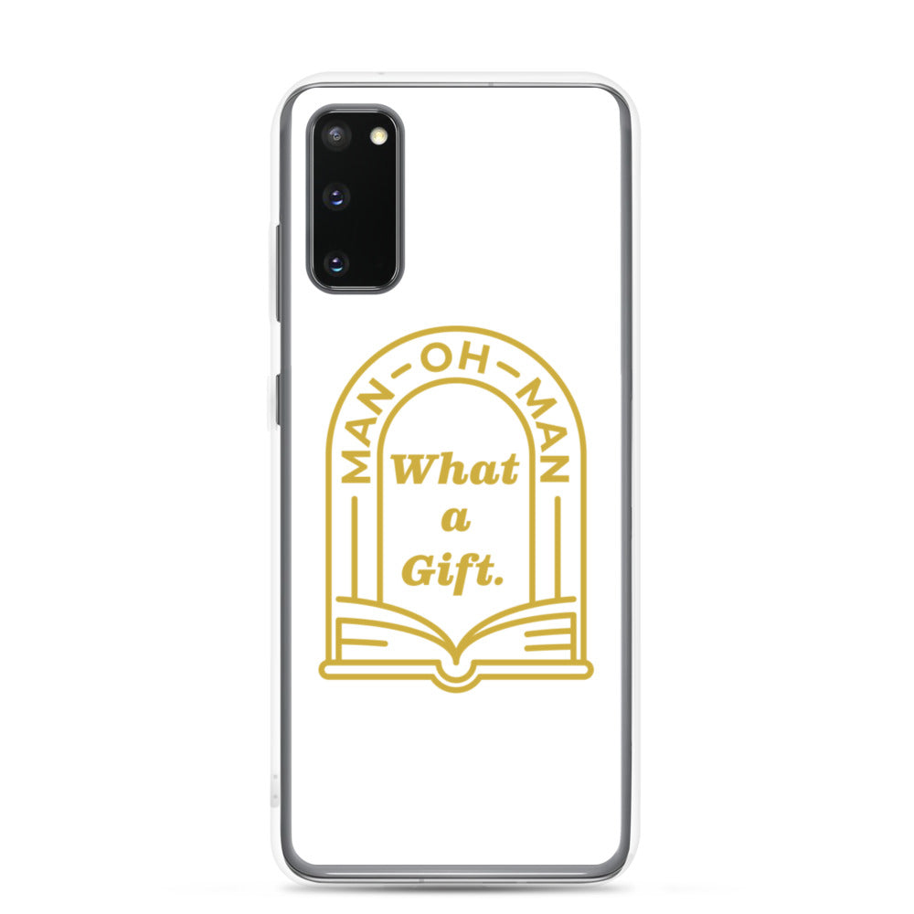 Man-oh-Man Bible in a Year Samsung Phone Case - White