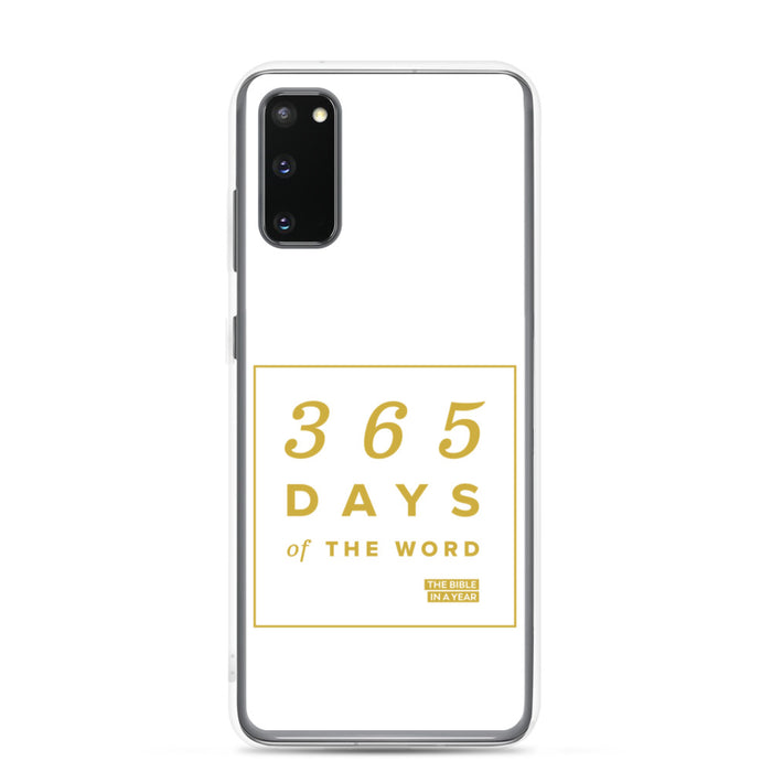 365 Days of the Word Bible in a Year Samsung Phone Case – White