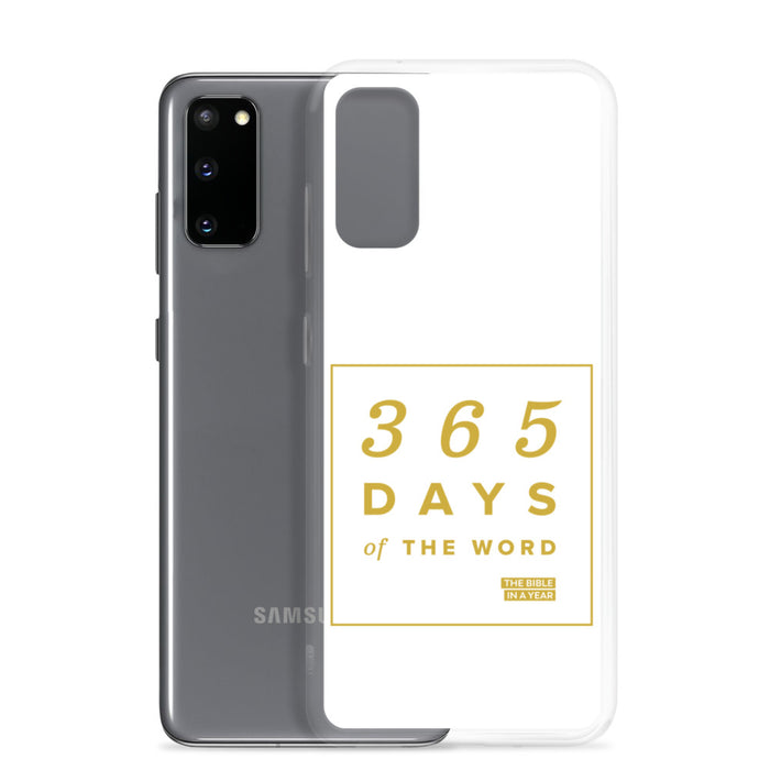 365 Days of the Word Bible in a Year Samsung Phone Case – White