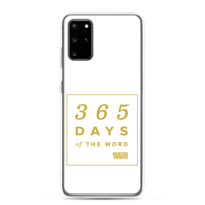 365 Days of the Word Bible in a Year Samsung Phone Case – White