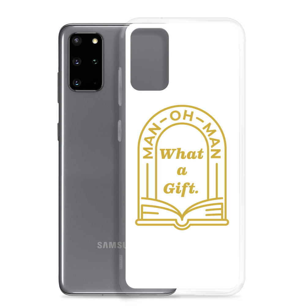 Man-oh-Man Bible in a Year Samsung Phone Case - White