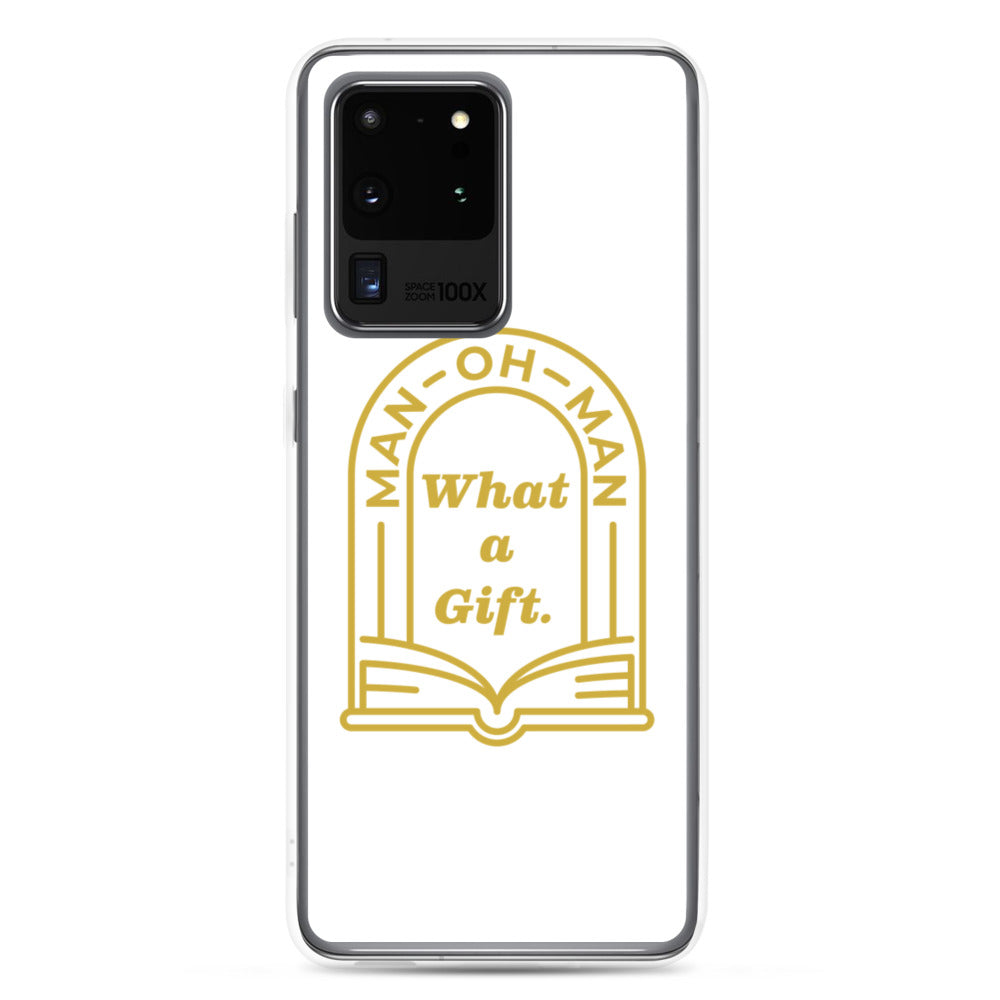 Man-oh-Man Bible in a Year Samsung Phone Case - White