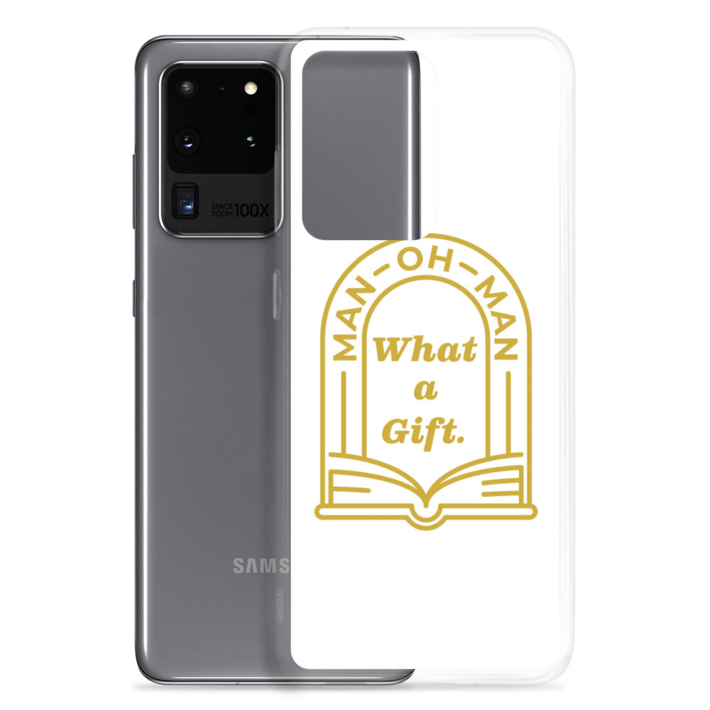Man-oh-Man Bible in a Year Samsung Phone Case - White