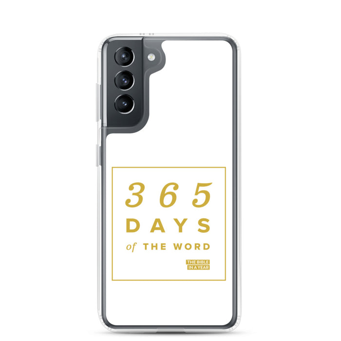 365 Days of the Word Bible in a Year Samsung Phone Case – White