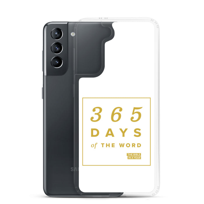 365 Days of the Word Bible in a Year Samsung Phone Case – White