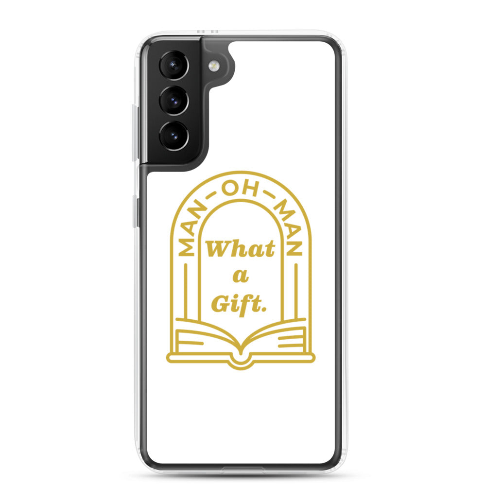Man-oh-Man Bible in a Year Samsung Phone Case - White