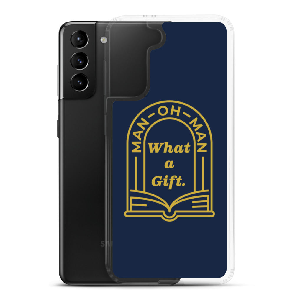 Man-oh-Man Bible in a Year Samsung Phone Case - Navy