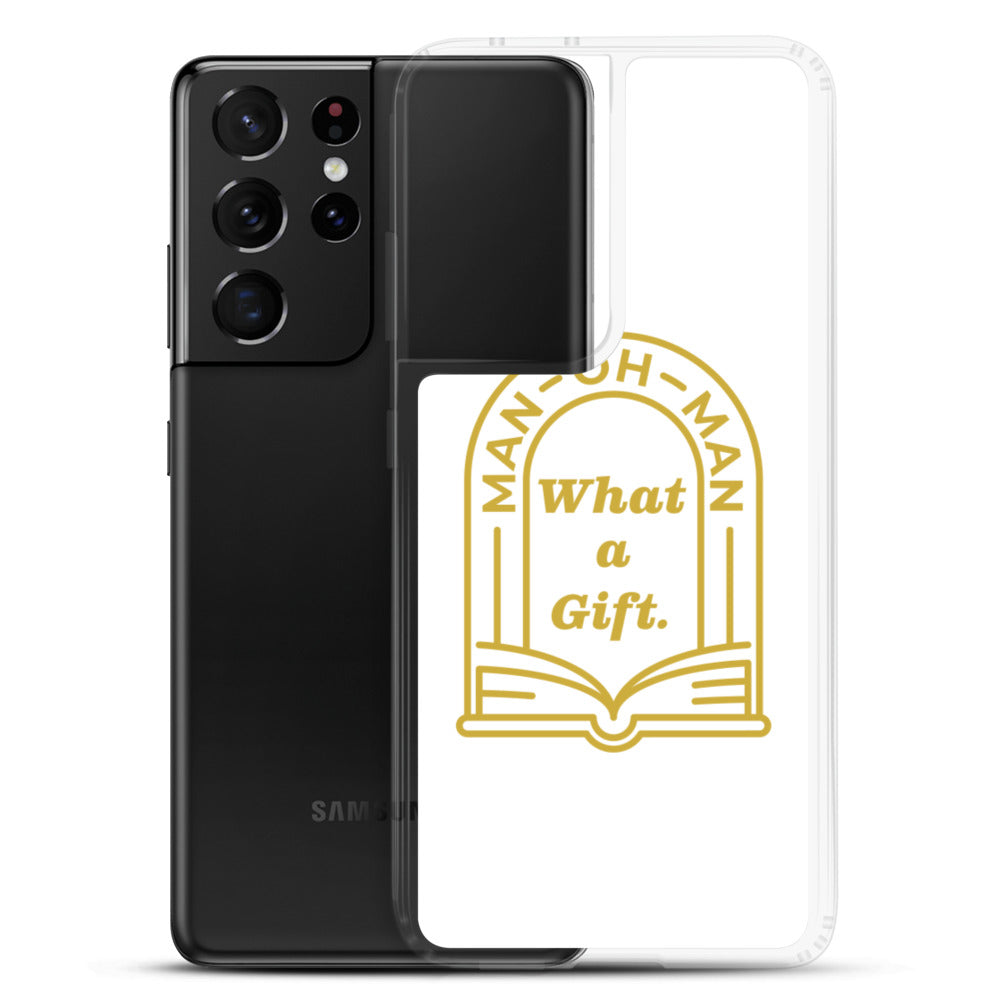 Man-oh-Man Bible in a Year Samsung Phone Case - White