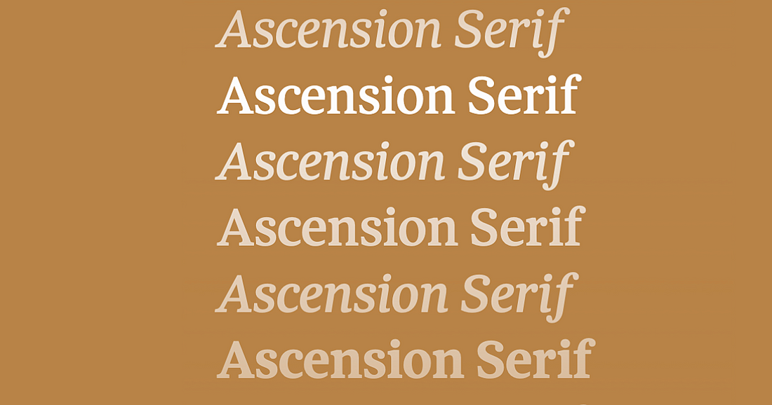 The Font You'll Be Praying With for Years: A Look at Ascension's Serif