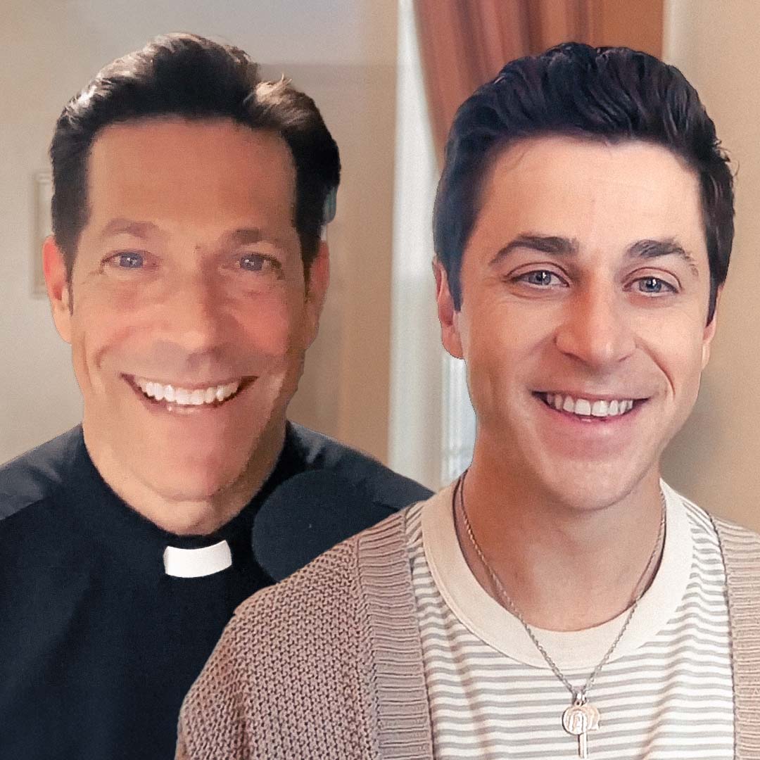 Fr. Mike and David Henrie