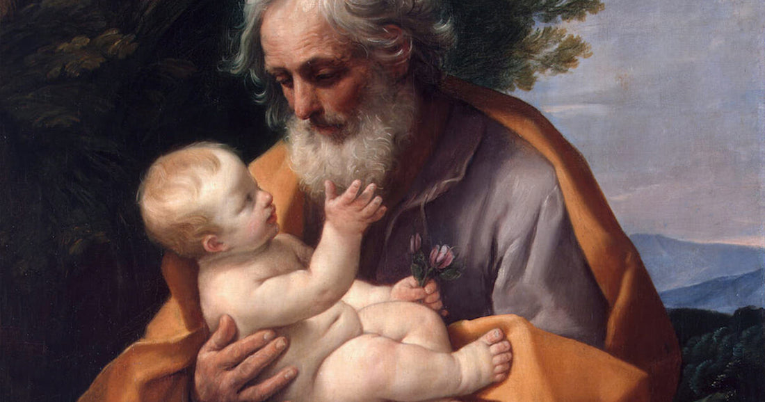 St. Joseph holding the infant Jesus