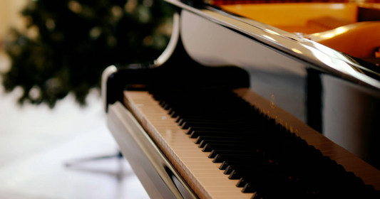 Piano and christmas tree