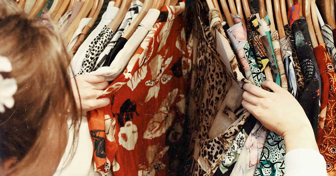 woman cleaning out closet