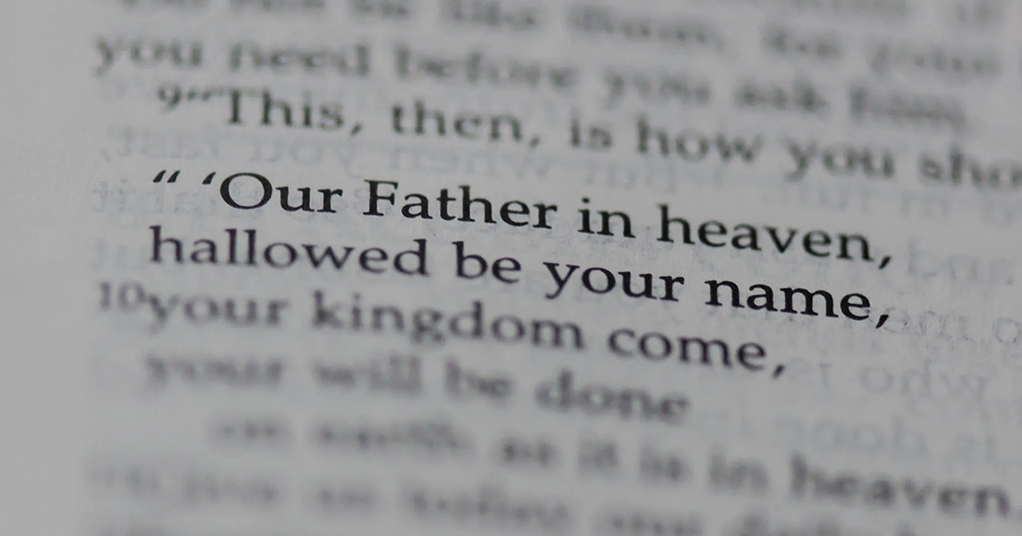 text of the our father