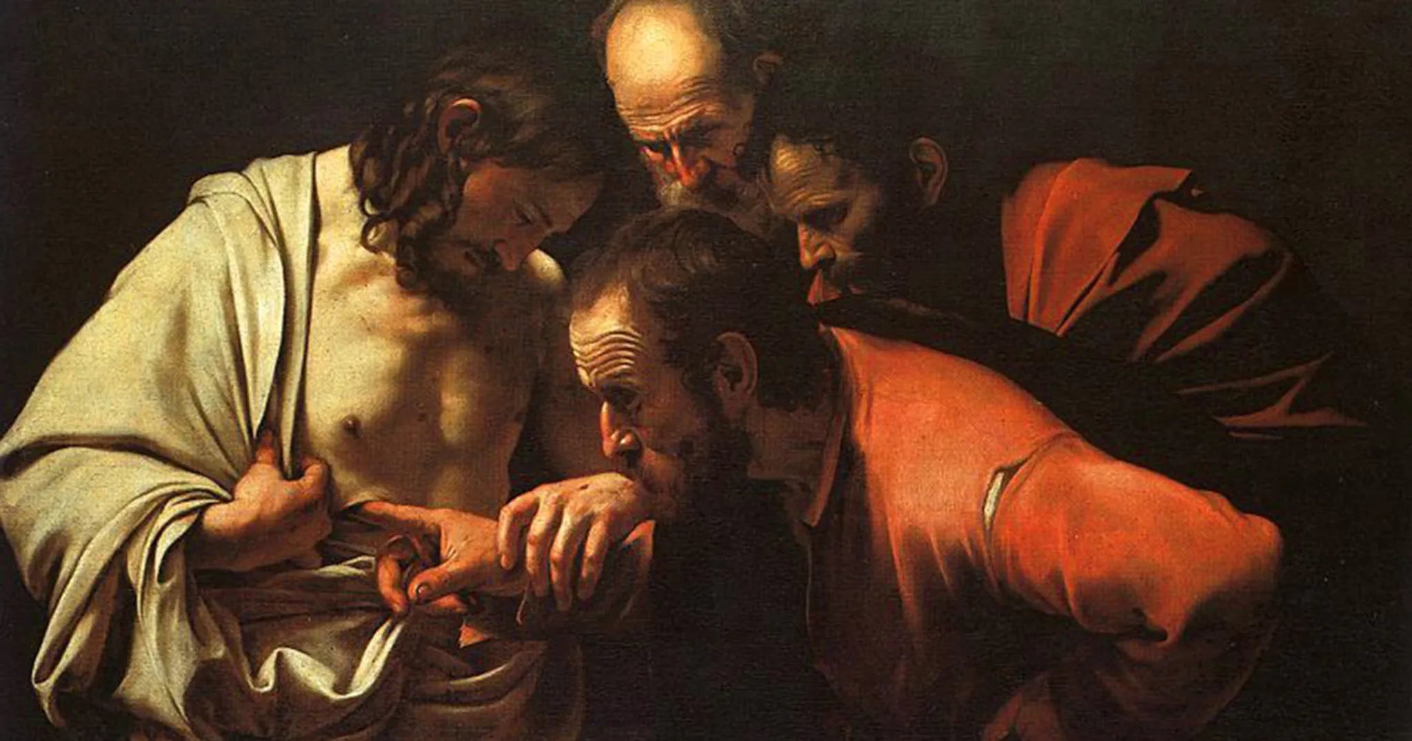 thomas seeing the resurrected wounds of Jesus