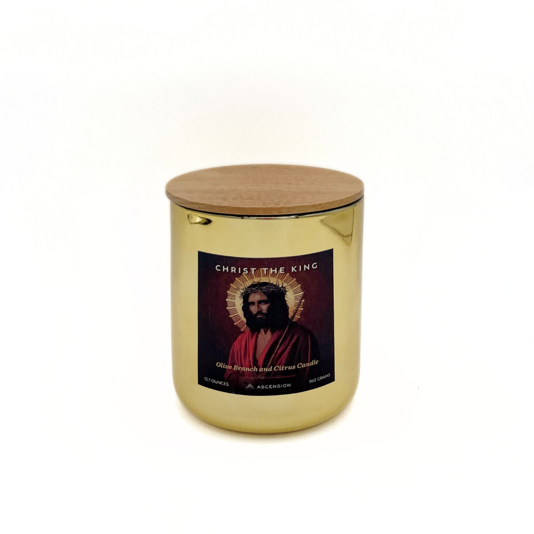 "Olive Branch and Citrus" / Christ the King Candle