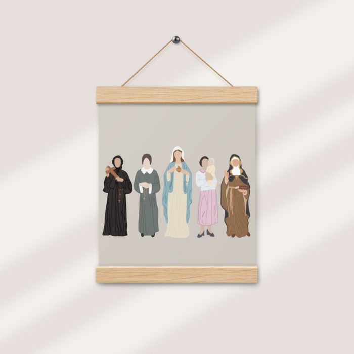Women of Christ Prints with Hanger: Zelie & Lou