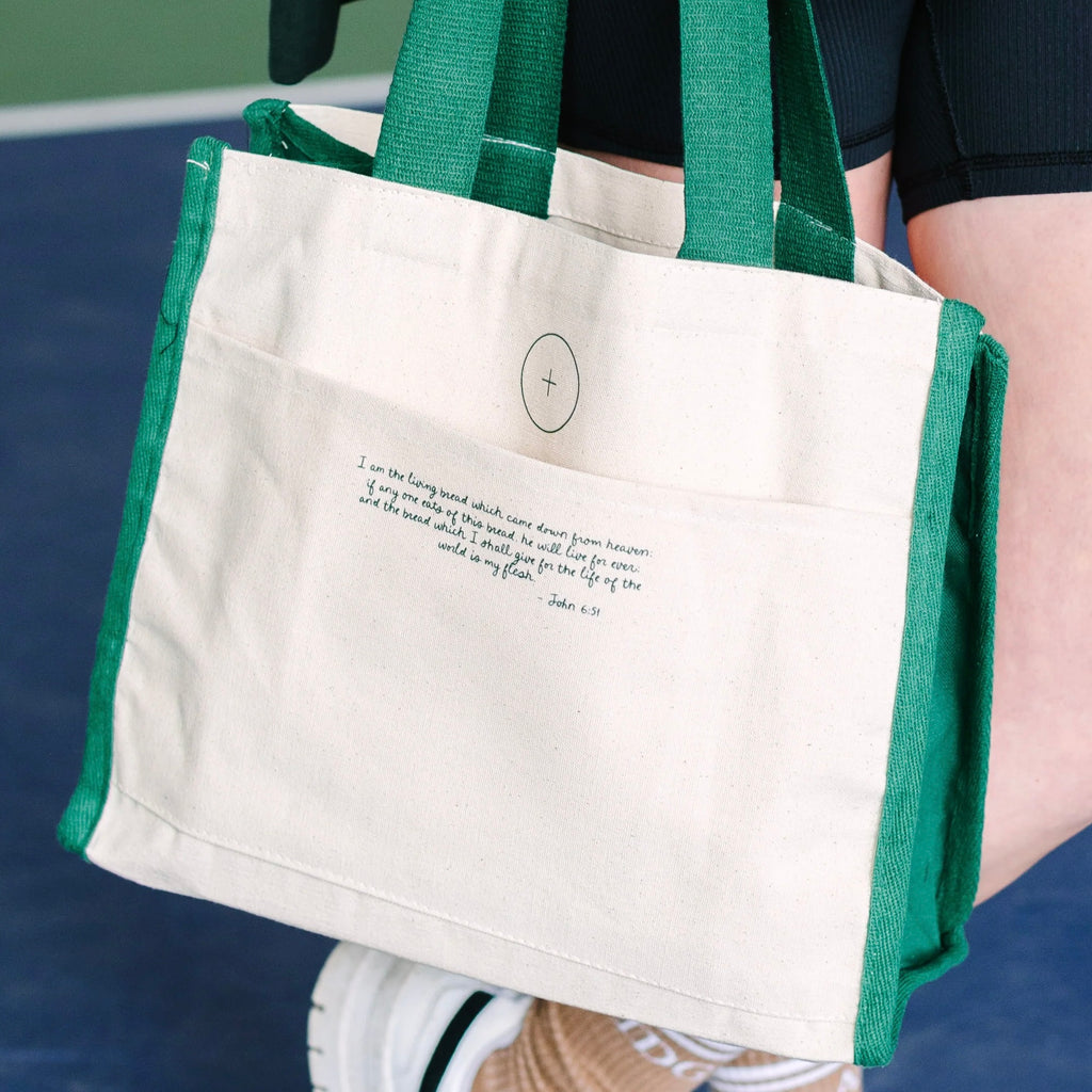 John 6:51 Tote Bag