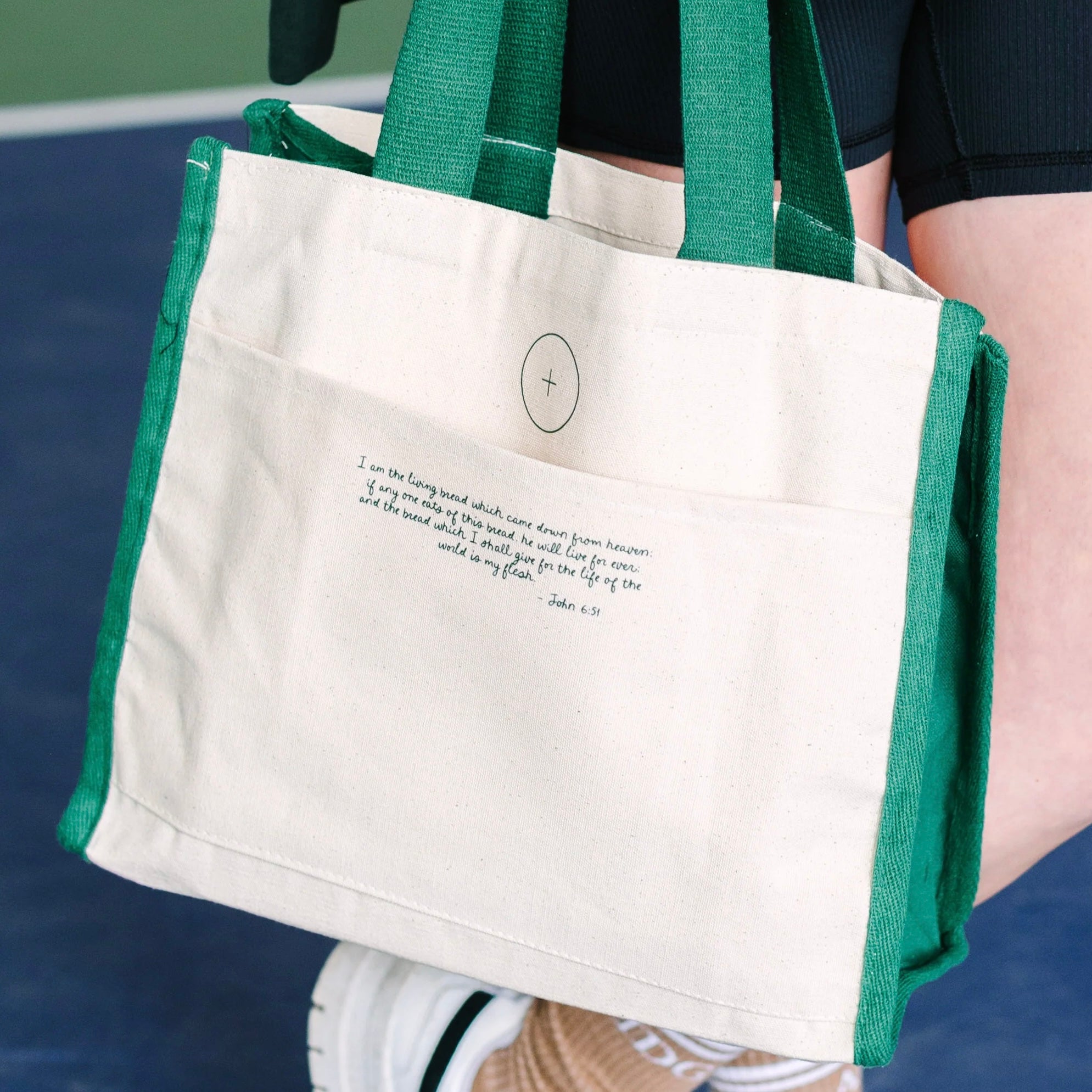 John 6:51 Tote Bag