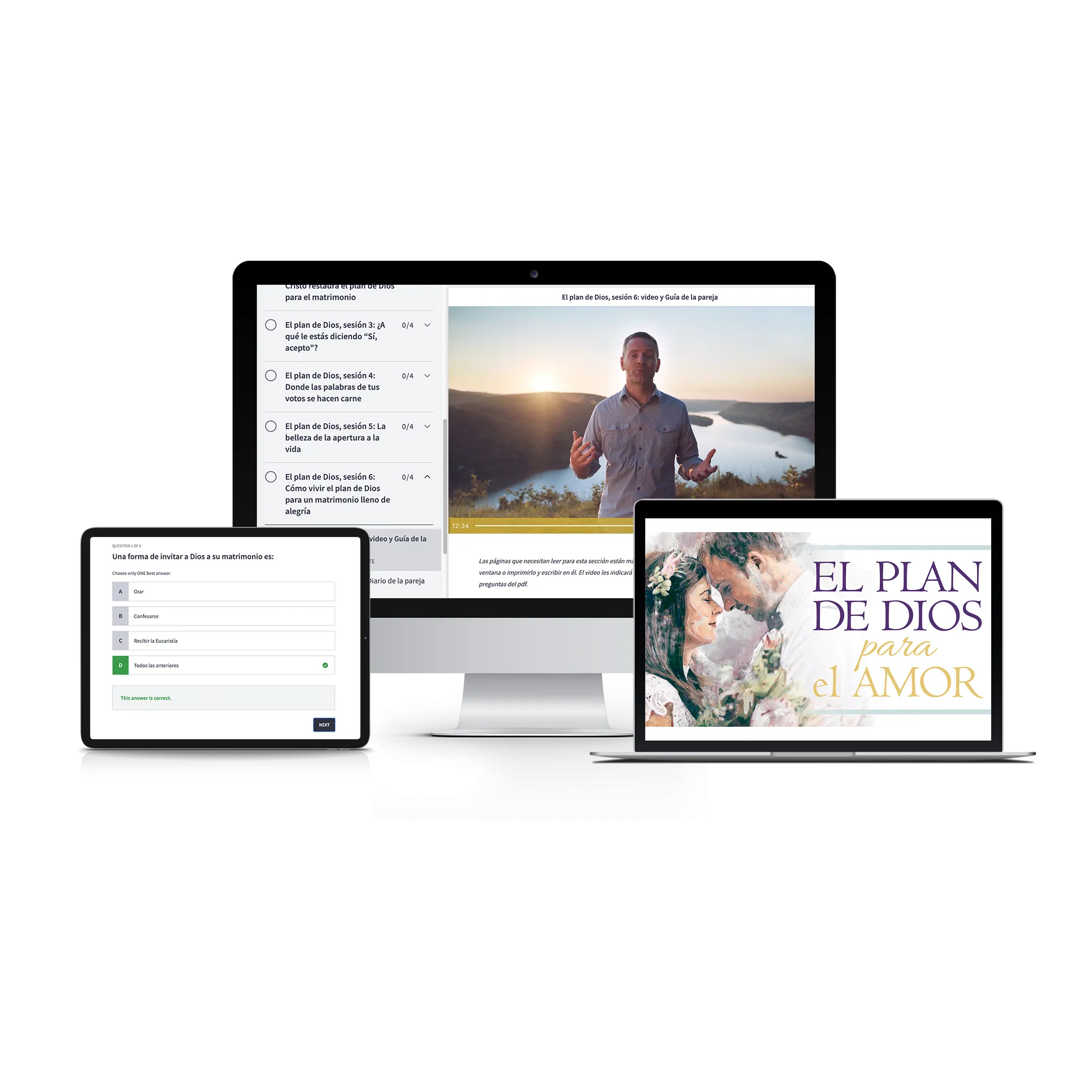 Curso de certificación el plan de Dios para el amor