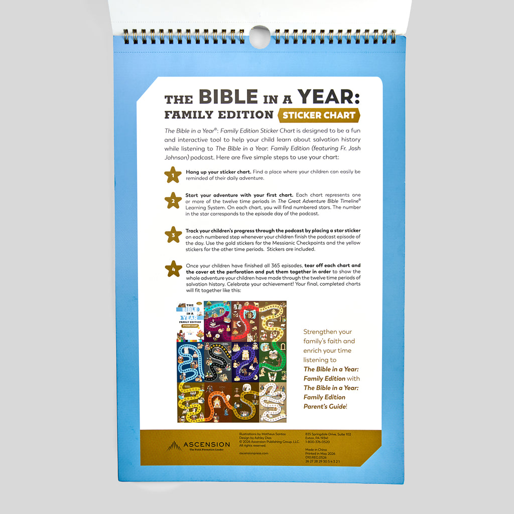 The Bible in a Year: Family Edition Sticker Chart