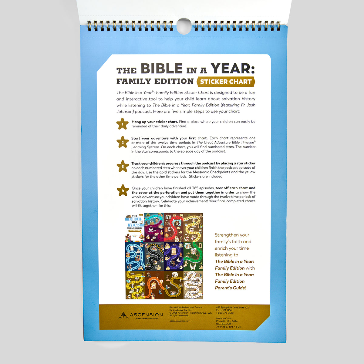 The Bible in a Year: Family Edition Sticker Chart