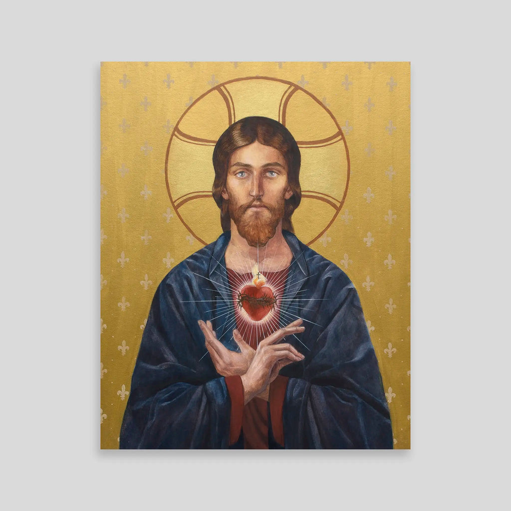 Bernadette Carstensen Sacred Heart of Jesus Art Print - 18" x 24"