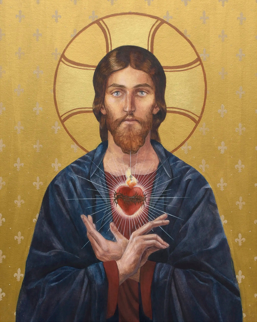 Bernadette Carstensen Sacred Heart of Jesus Art Print - 18" x 24"