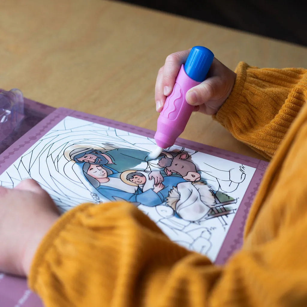 Pray and Paint: Joyful Mysteries of the Rosary Water Reveal