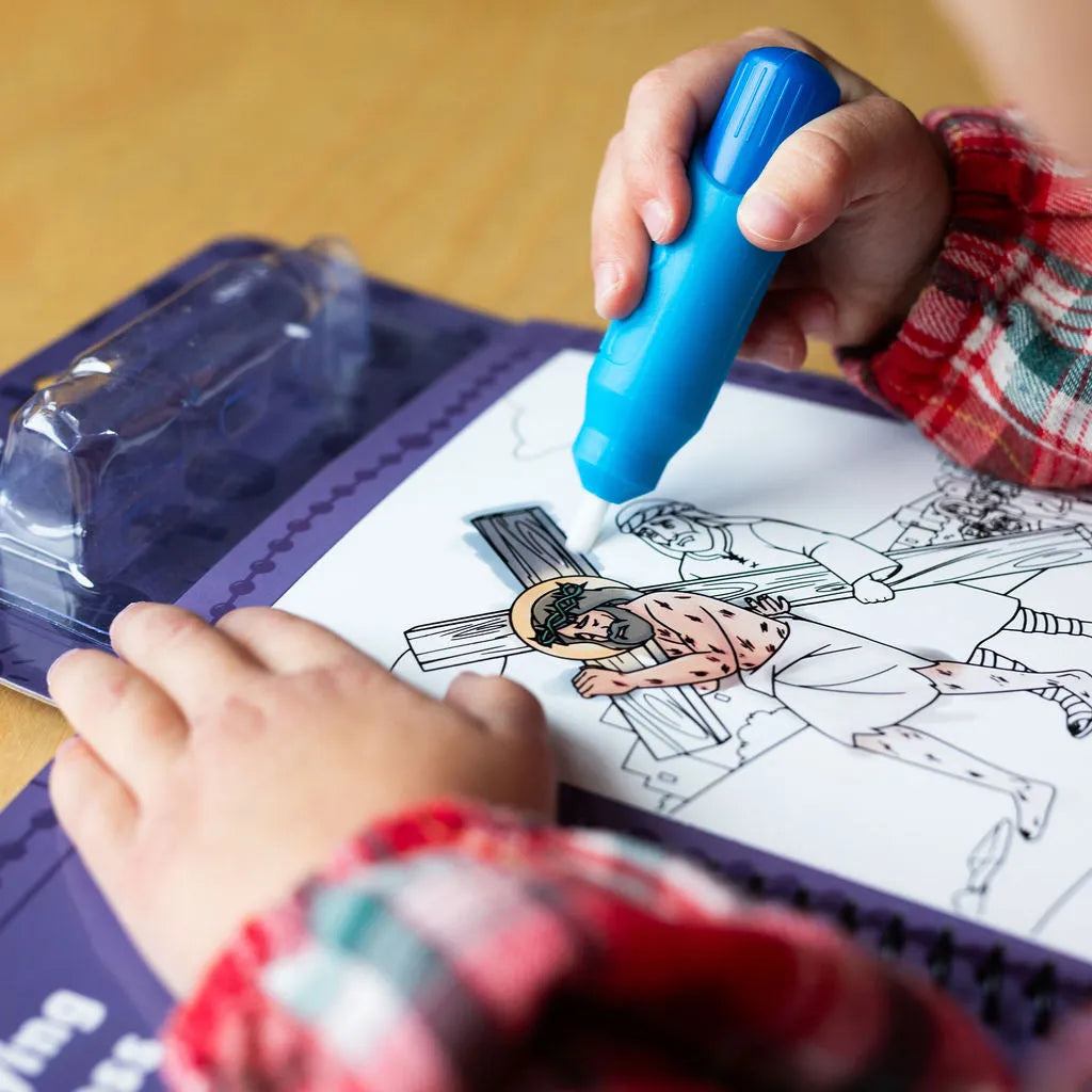 Pray and Paint: Sorrowful Mysteries of the Rosary Water Reveal