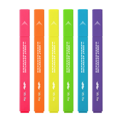 The Great Adventure Chisel Tip Bible Highlighters (6 pcs Pack)