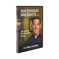 Ascension Presents...Fr. Mike Schmitz: 18 Lessons for Everyday Living by Fr. Mike Schmitz and Ascension. The DVD cover features Father Mike smiling.