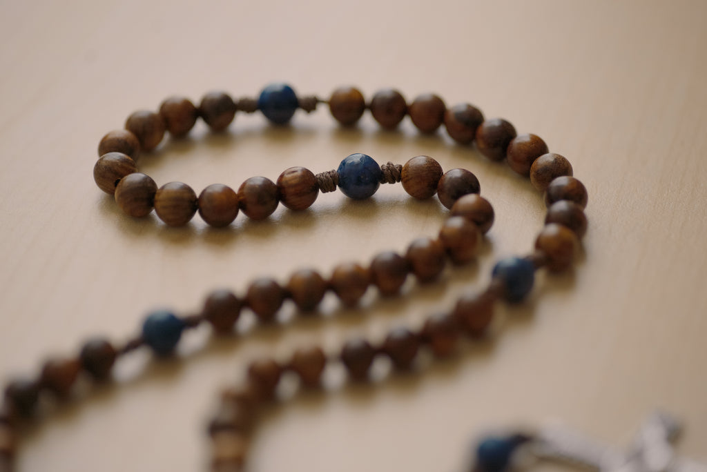The Rosary in a Year Rosary: 5 Decade Wood/Gemstone