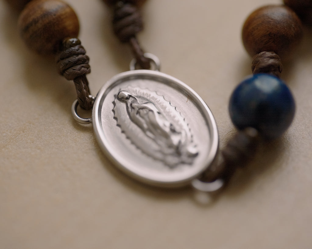 The Rosary in a Year Rosary: 5 Decade Wood/Gemstone