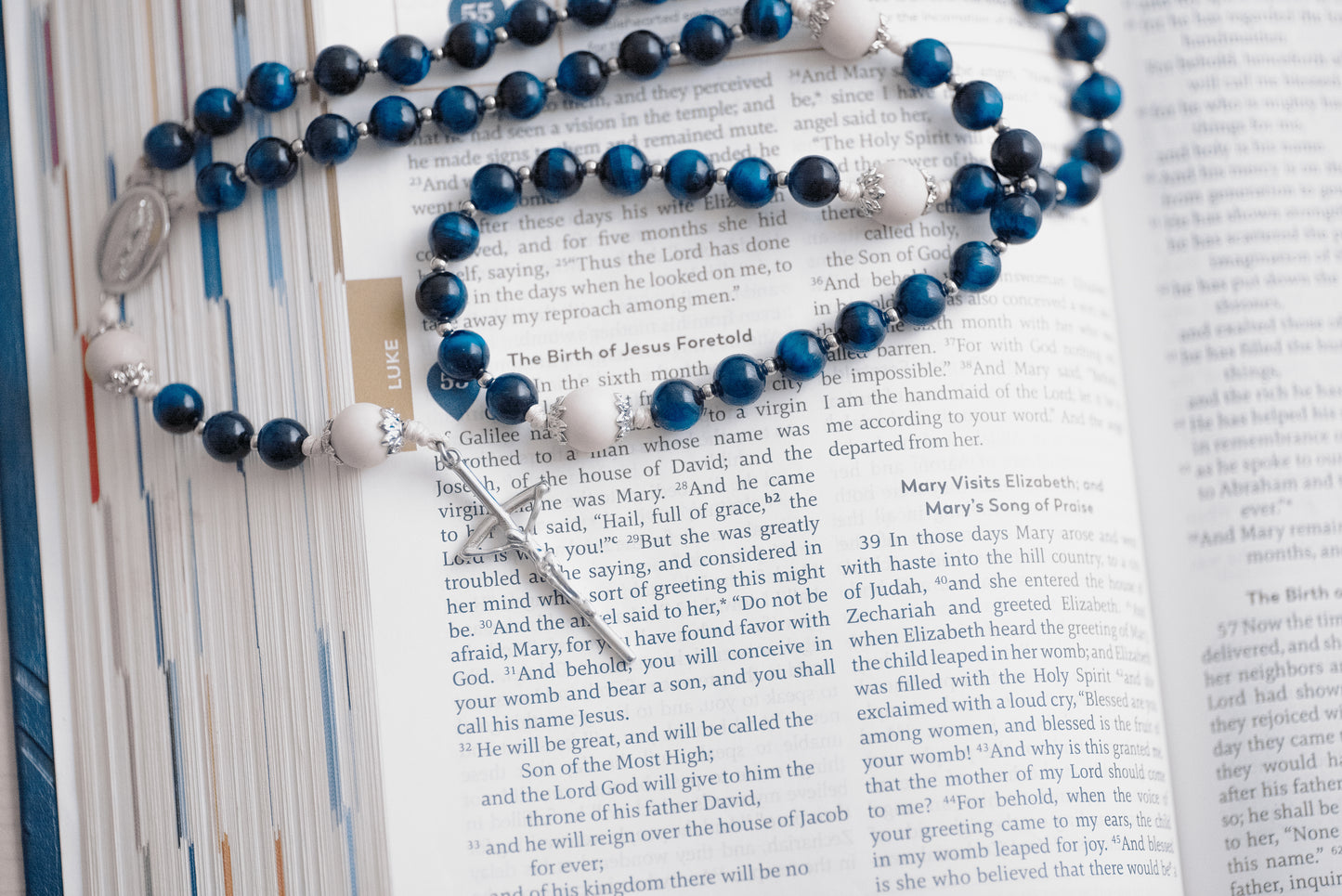 Rosary in a Year Rosary: 5 Decade Gemstone