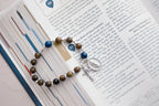 The Rosary in a Year Rosary: 1 Decade Wood/Gemstone Bracelet