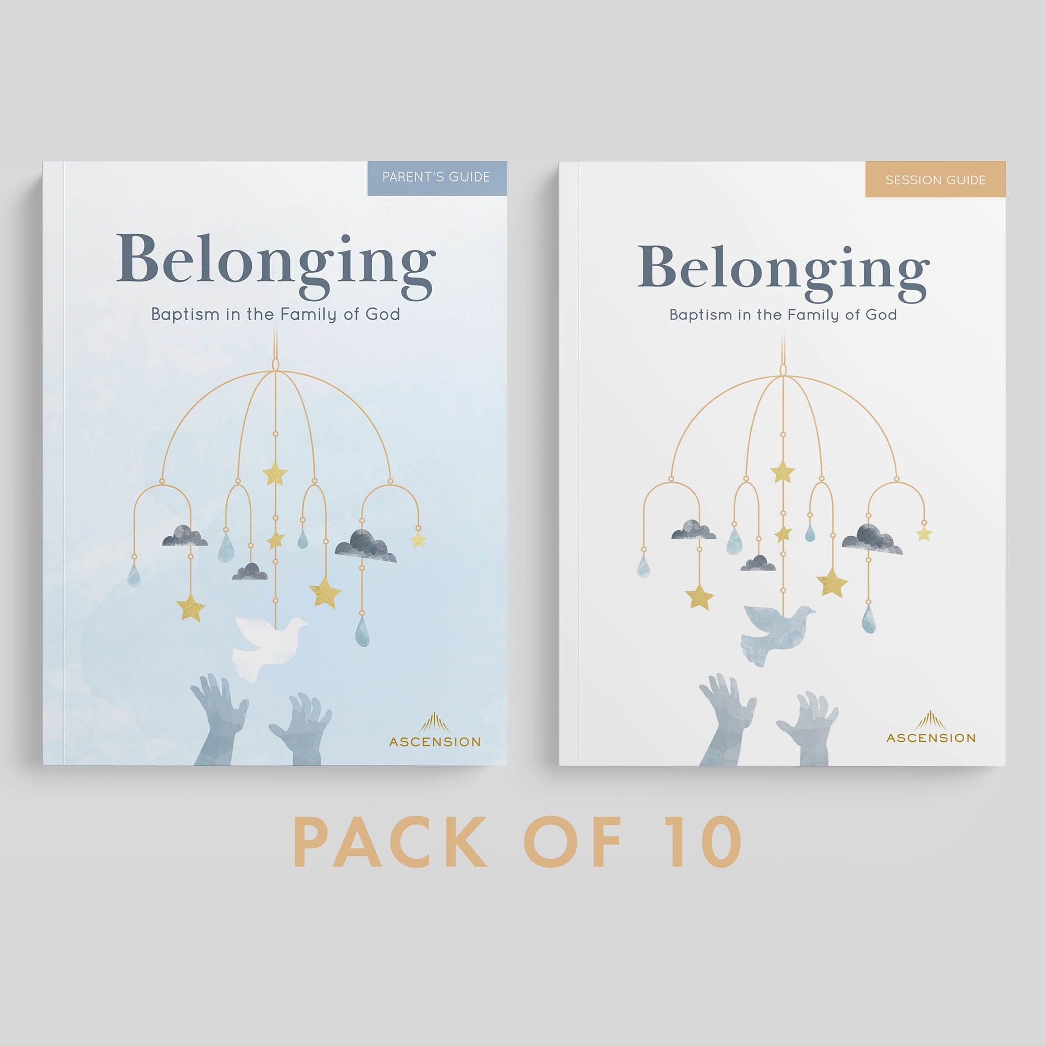 Pertenencia: Bautismo en la familia de Dios, Juego para padres (Paquete de 10)