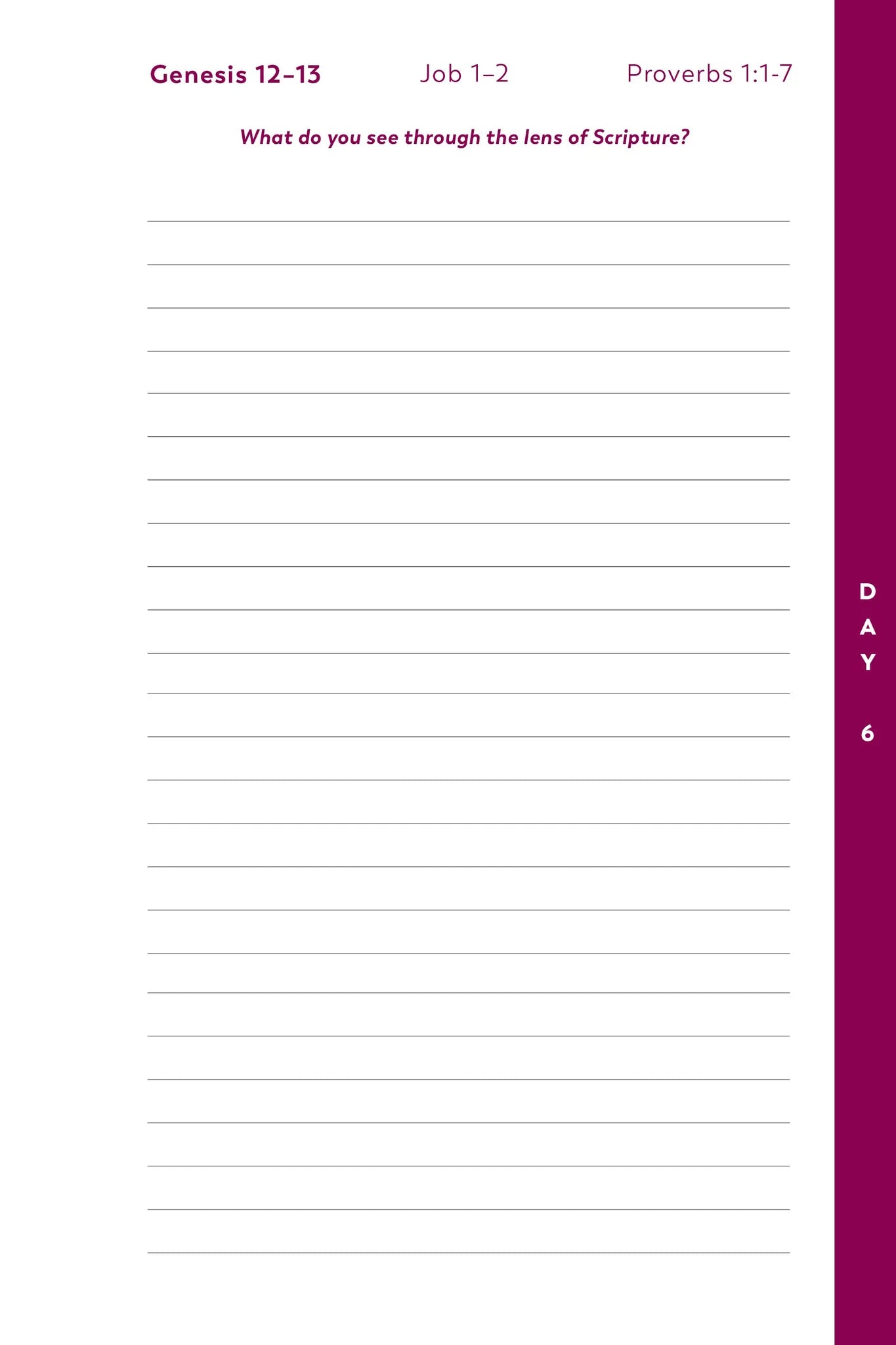 The Bible in a Year Notebook, 2nd Edition
