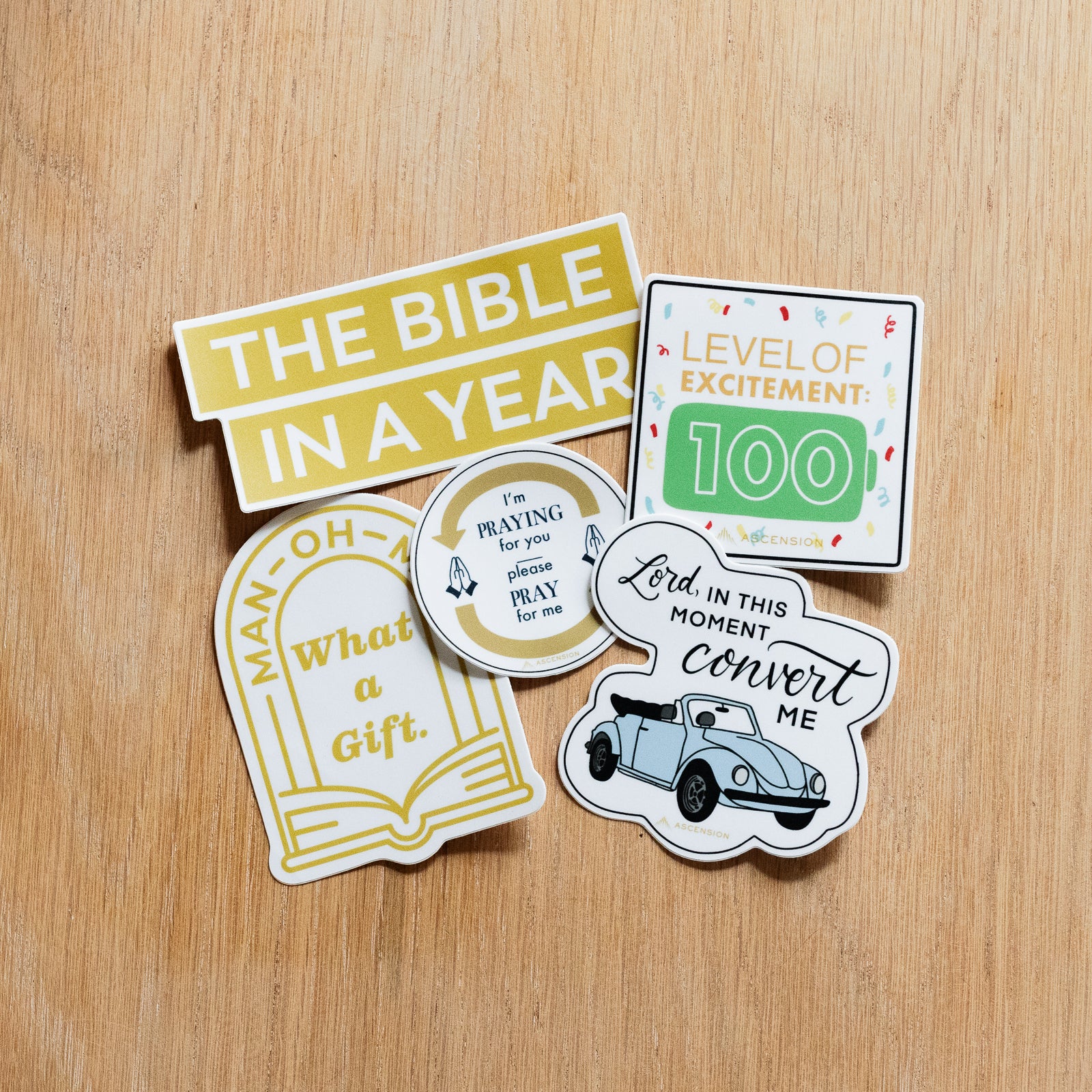 Paquete de pegatinas La Biblia en un año